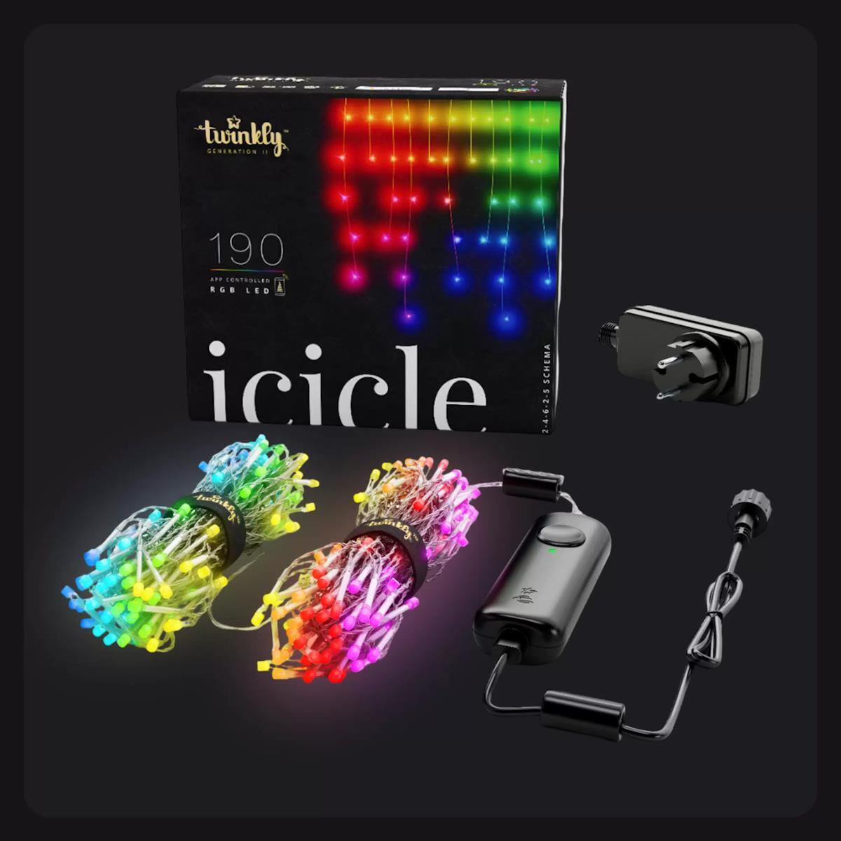 Twinkly Icicle RGB 190 Gen II 5m / TWI190STP-TEU