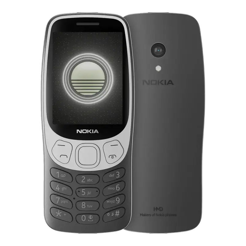Nokia 3210 4G / 2.4 TFT / Unisoc T107 / 128MB / 64MB / 1450mAh Black