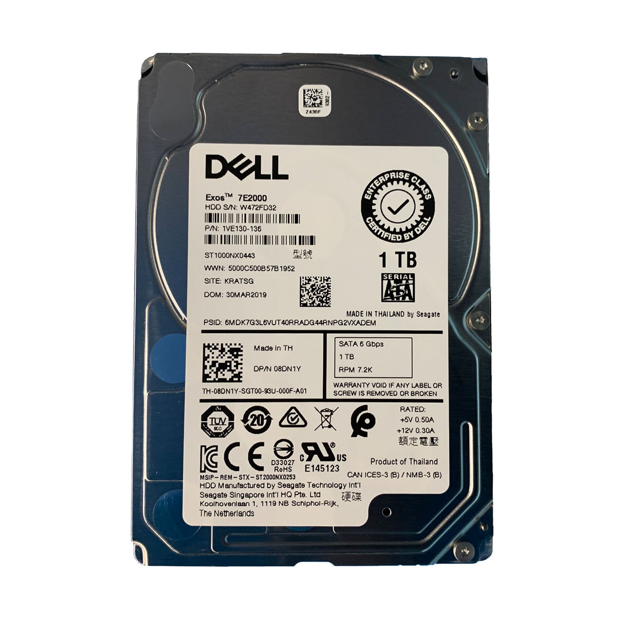 DELL 8DN1YY / 1TB SATA 2.5 / 1VE130-136