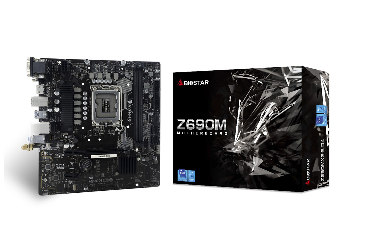 Biostar Z690MX2-E D4 / LGA1700 DDR4 mATX