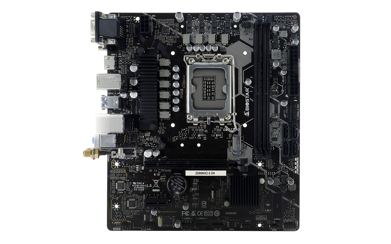Biostar Z690MX2-E D4 / LGA1700 DDR4 mATX