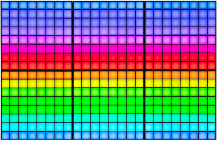Twinkly Squares 1+5 RGB Gen II 16x16cm / TWQ064STW-07-BEU