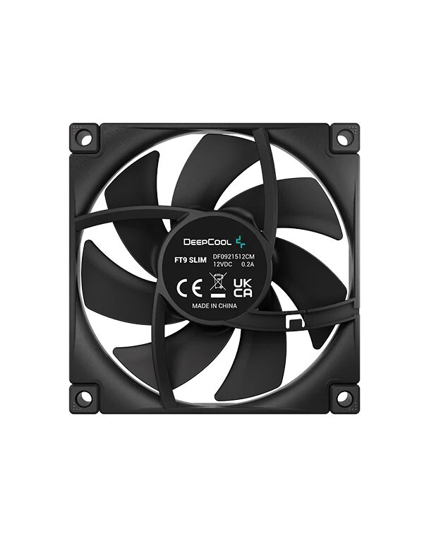 Deepcool FT9 SLIM / 92x92x15mm Black