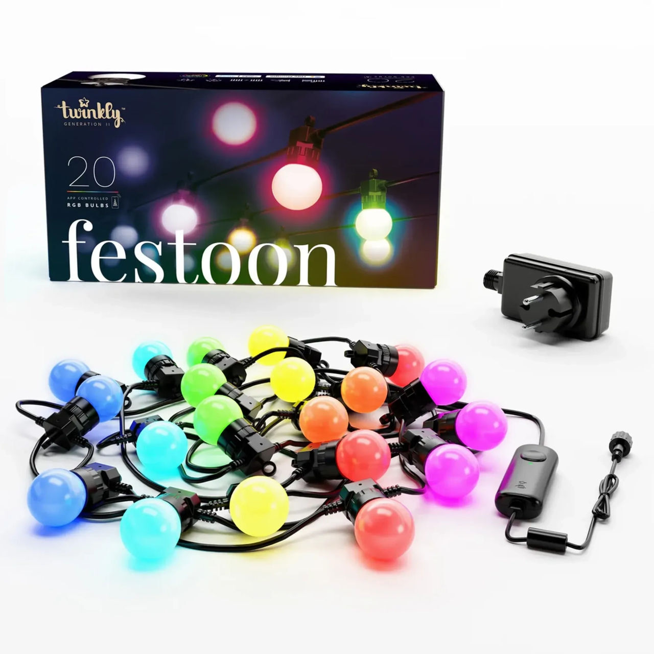 Twinkly Festoon RGB 20 G45 10m / TWF020STP-BEU