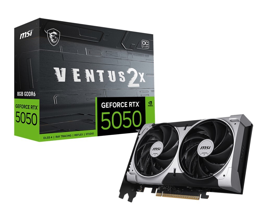 MSI GeForce RTX 5050 8G VENTUS 2X OC / 8GB GDDR6 128Bit
