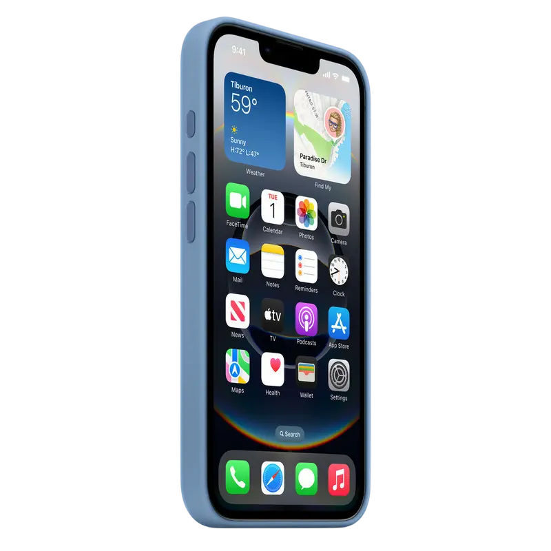 Apple iPhone 16e Silicone Case Blue