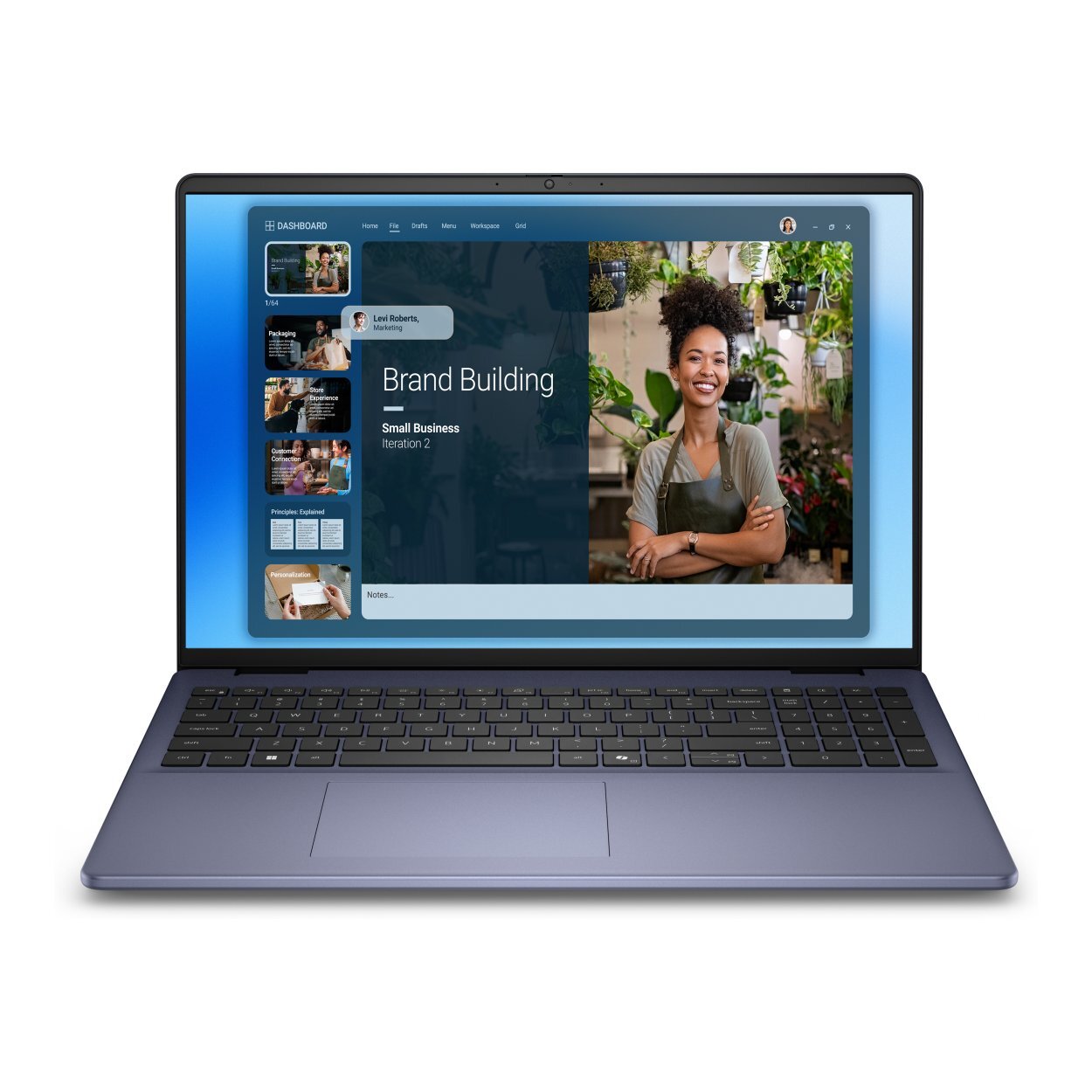 DELL 16 DC16251 / 16 FullHD+ / Core 7 150U / 16GB DDR5 / 1TB SSD / GeForce MX570A 2GB / Windows 11 Pro Blue