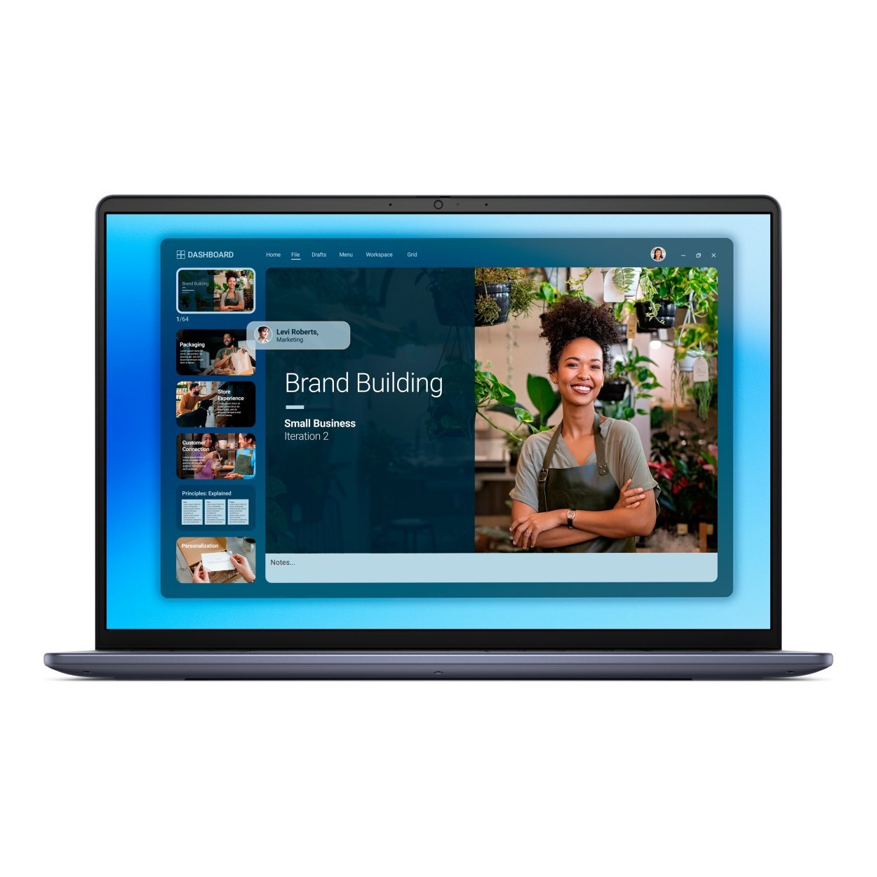 DELL 16 DC16251 / 16 FullHD+ / Core 7 150U / 16GB DDR5 / 1TB SSD / GeForce MX570A 2GB / Windows 11 Pro Blue