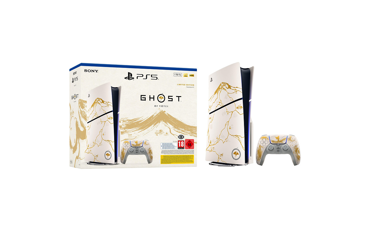 SONY PlayStation 5 Slim Disc Limited Edition GHOST OF YOTE 1TB White