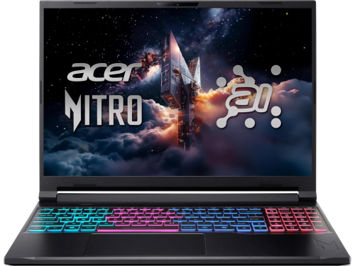 Acer Nitro V 16S AI ANV16S-41 / 16 WQXGA 180Hz / Ryzen 7 260 / 32Gb DDR5 / 1Tb SSD / GeForce RTX 5070 8Gb Black