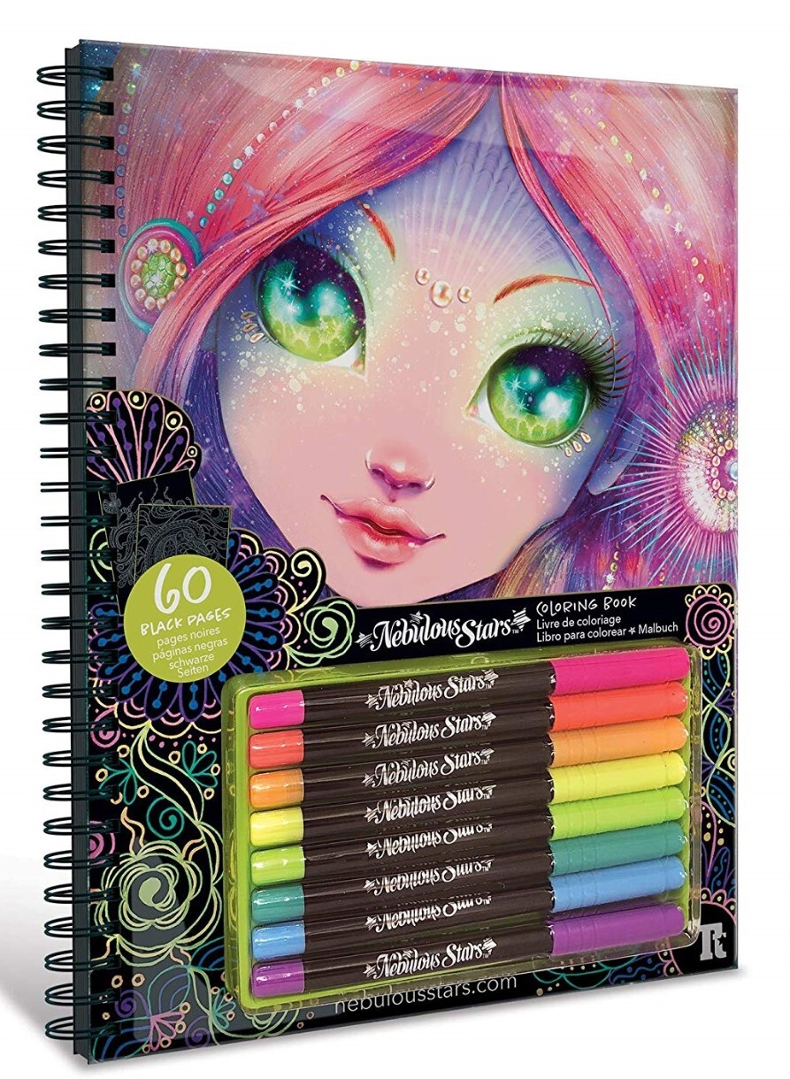 Nebulous Stars Black Pages Coloring Book / 11111