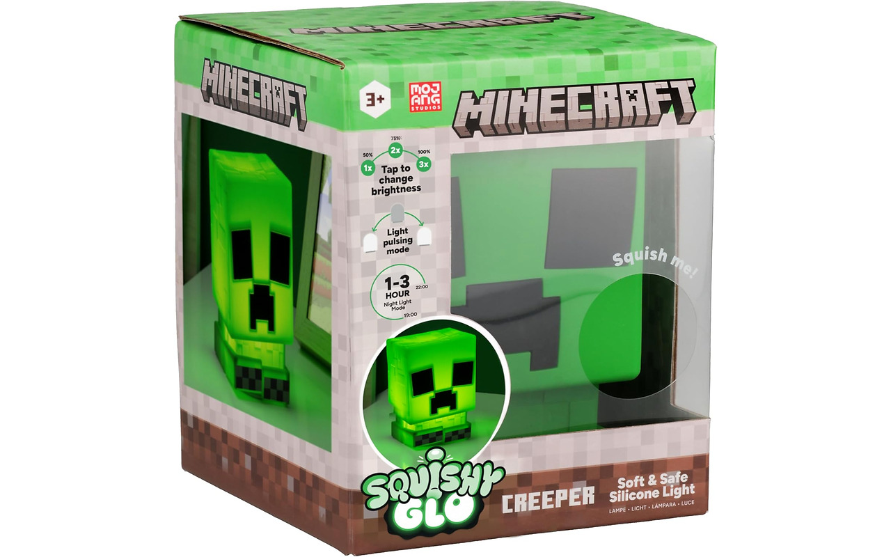 Paladone Creeper SquishyGlo Silicone Light Rechargeable