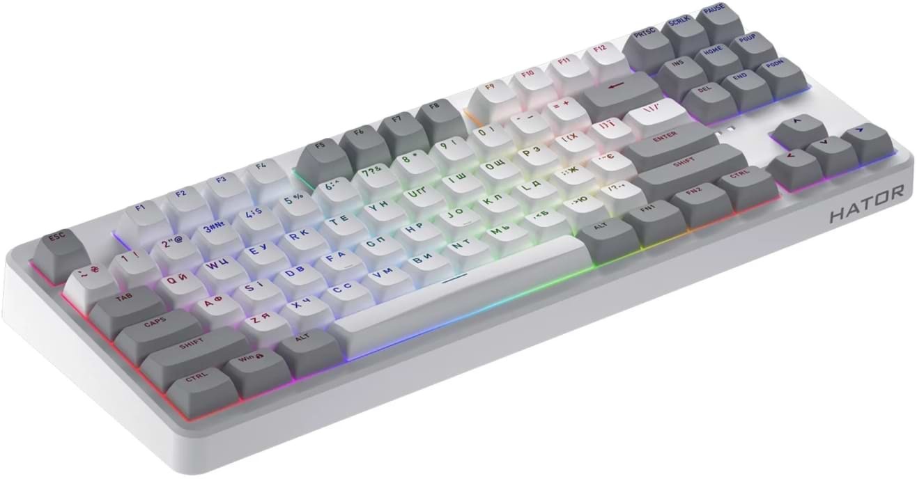 HATOR Gaming Rockfall 3 Mecha TKL / UA White
