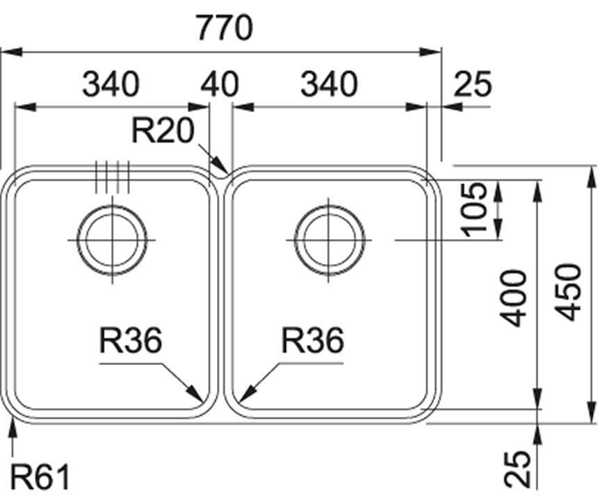 FRANKE ANX 120-34-34 / 122.0536.341