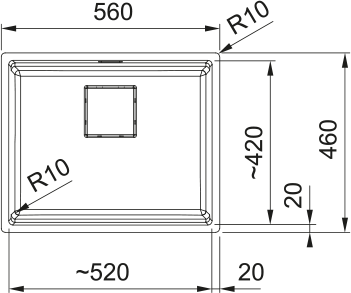 FRANKE KNG 110-52 / 125.0714.193