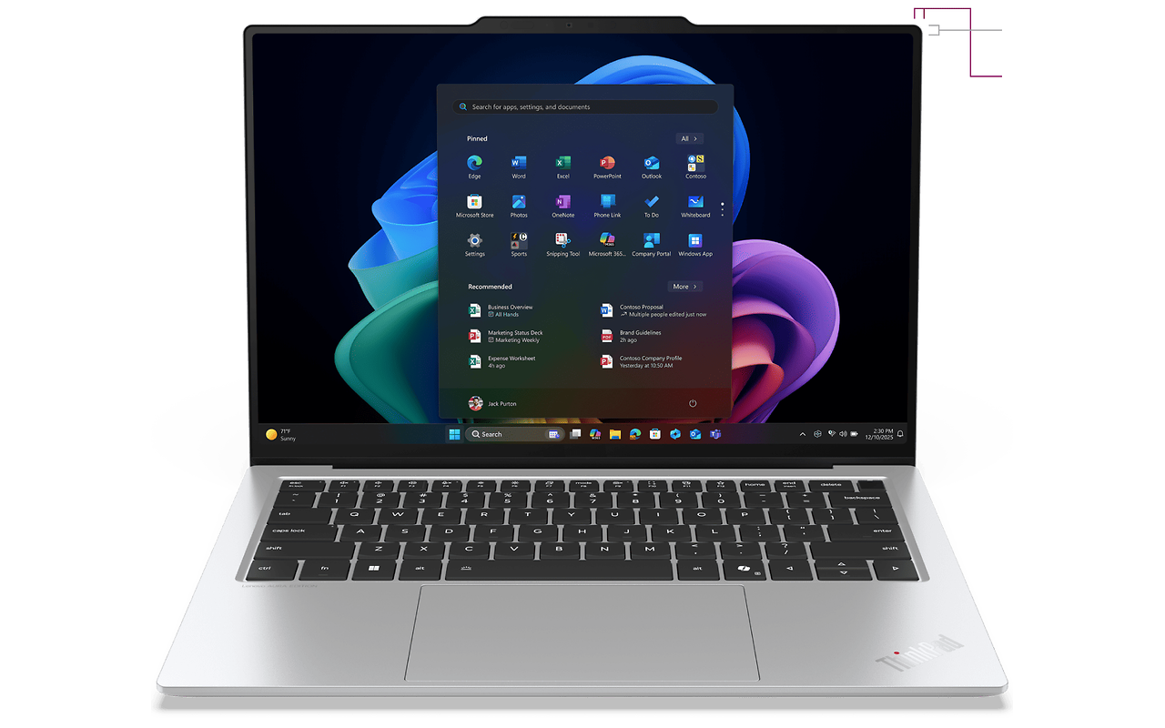 Lenovo ThinkPad X9-15 Gen 1 / 15.3 OLED 2.8K Touch / Core Ultra 7 258V / 32GB LPDDR5X / 1.0TB SSD / Windows 11 Pro White