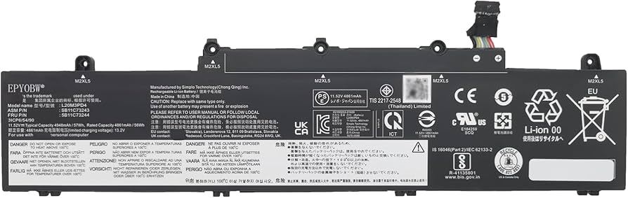 Lenovo Battery Original for ThinkPad E14 Gen 2 / E14 Gen 3 / E15 Gen 2 / E15 Gen 3