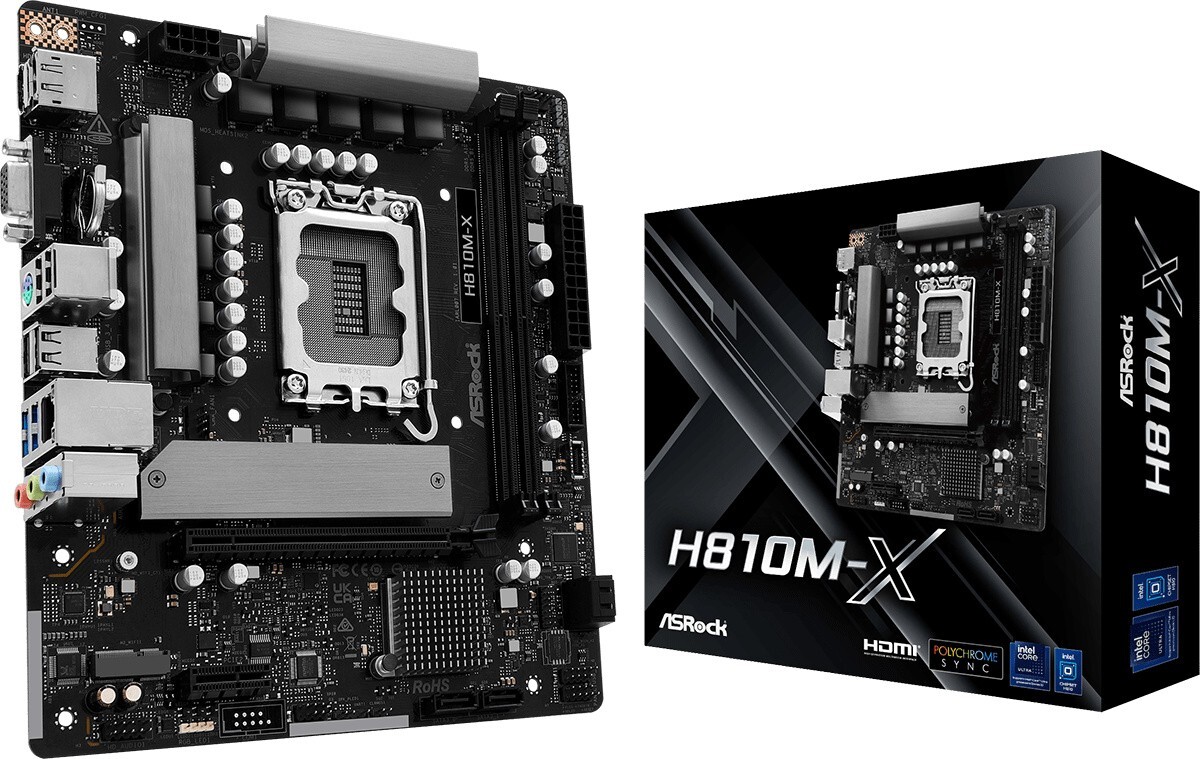 ASRock H810M-X LGA1851 DDR5