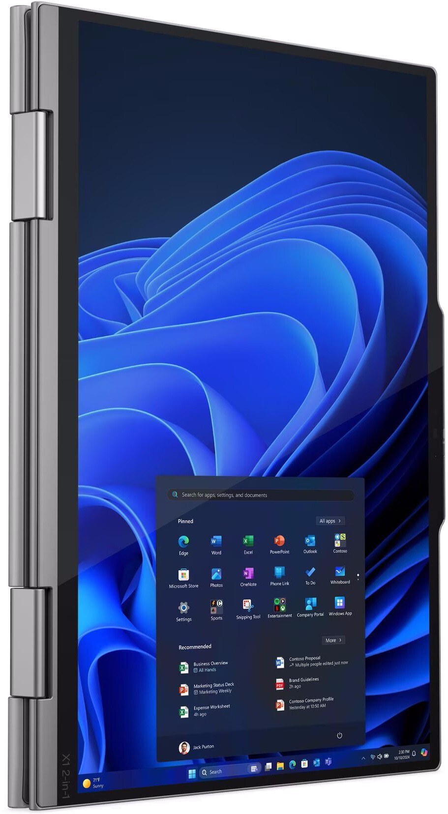 Lenovo ThinkPad X1 2-in-1 Gen 10 / 14.0 OLED 2.8K / Core Ultra 7 258V / 32GB LPDDR5X /  512GB SSD / Windows 11 Pro