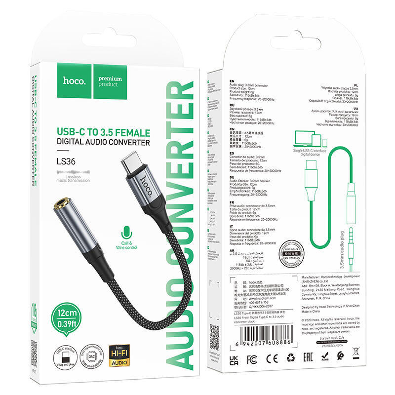 Hoco LS36 Type-C to 3.5