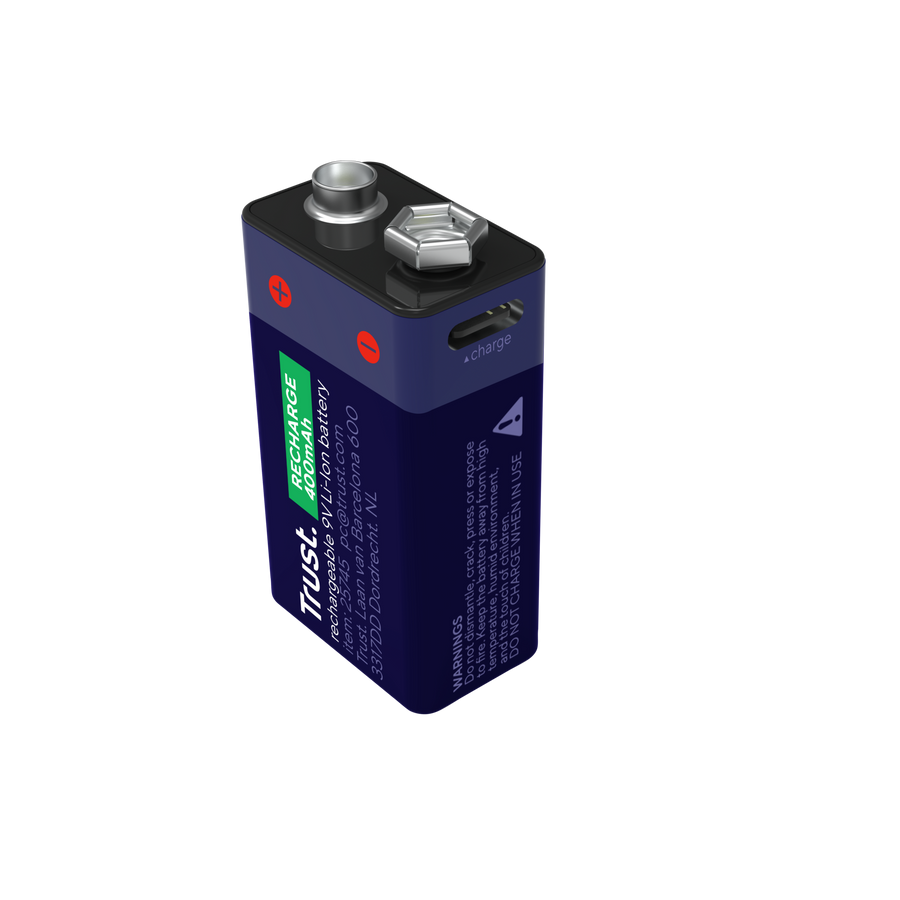 Trust Type-C Rechargeable 9V / 400mAh