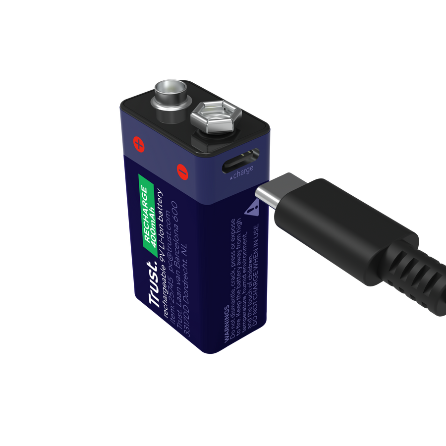Trust Type-C Rechargeable 9V / 400mAh