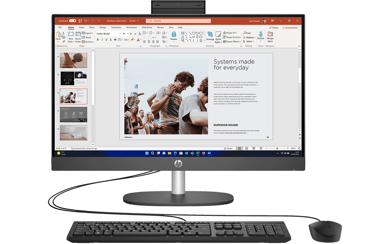 HP ProOne 240 G10 / 23.8 IPS / i3-N300 / 8GB DDR4 / 512GB SSD