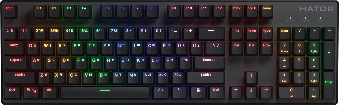 HATOR Gaming Icefall Mecha TKL Rainbow