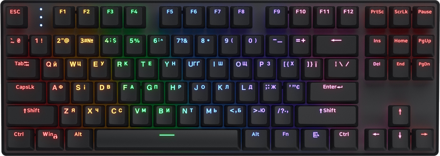 HATOR Gaming Icefall Mecha TKL Rainbow