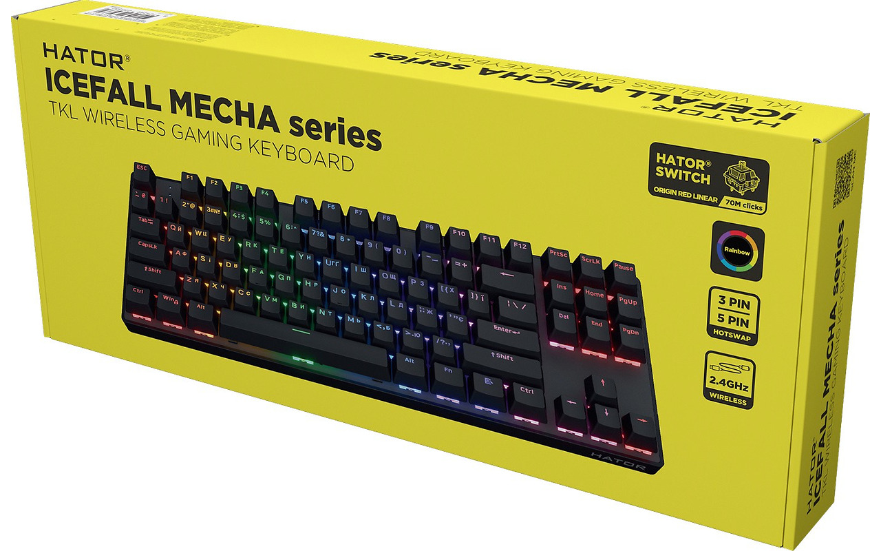 HATOR Gaming Icefall Mecha TKL Rainbow