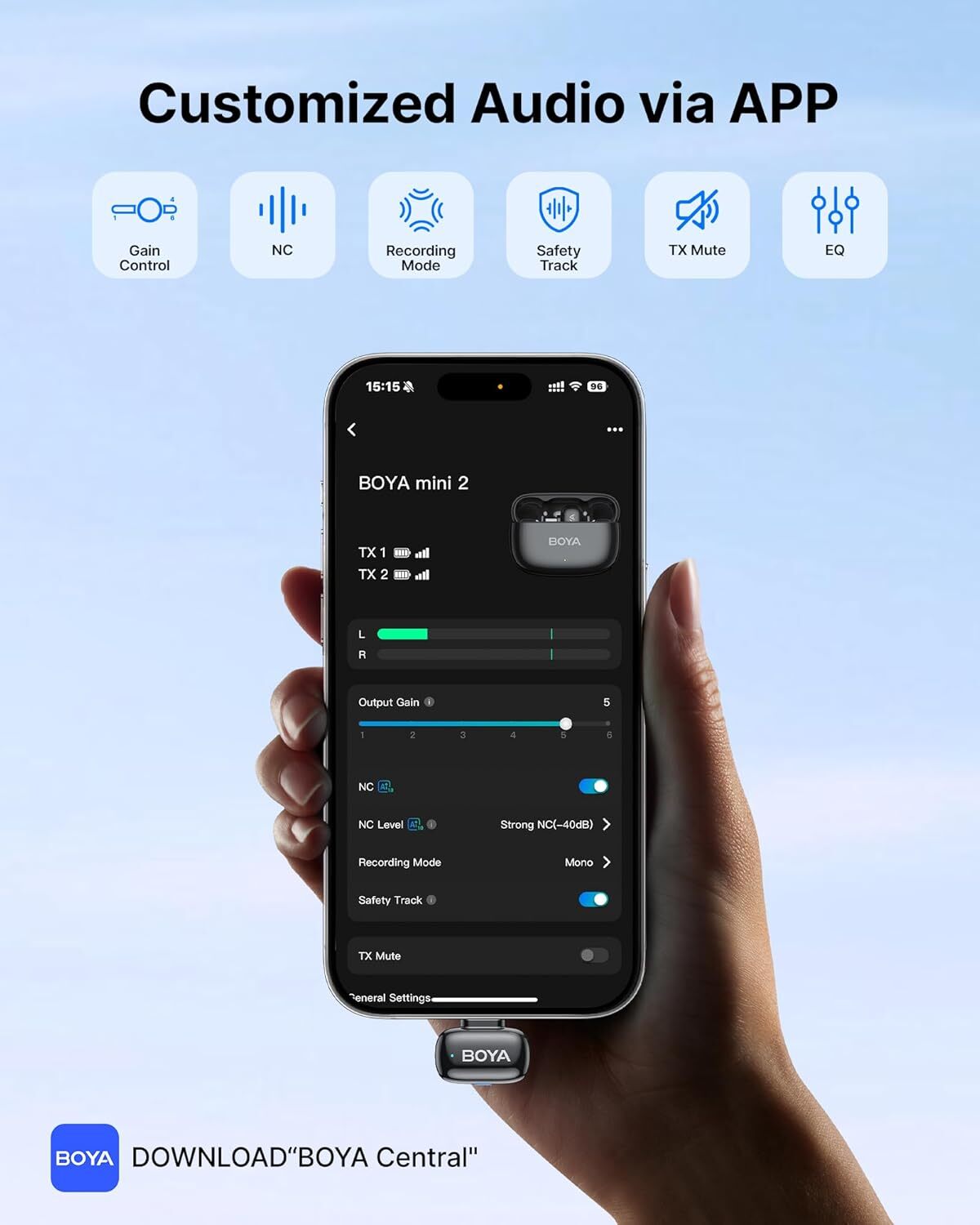 Boya Mini 2-01&nbsp;Ultracompact Grey