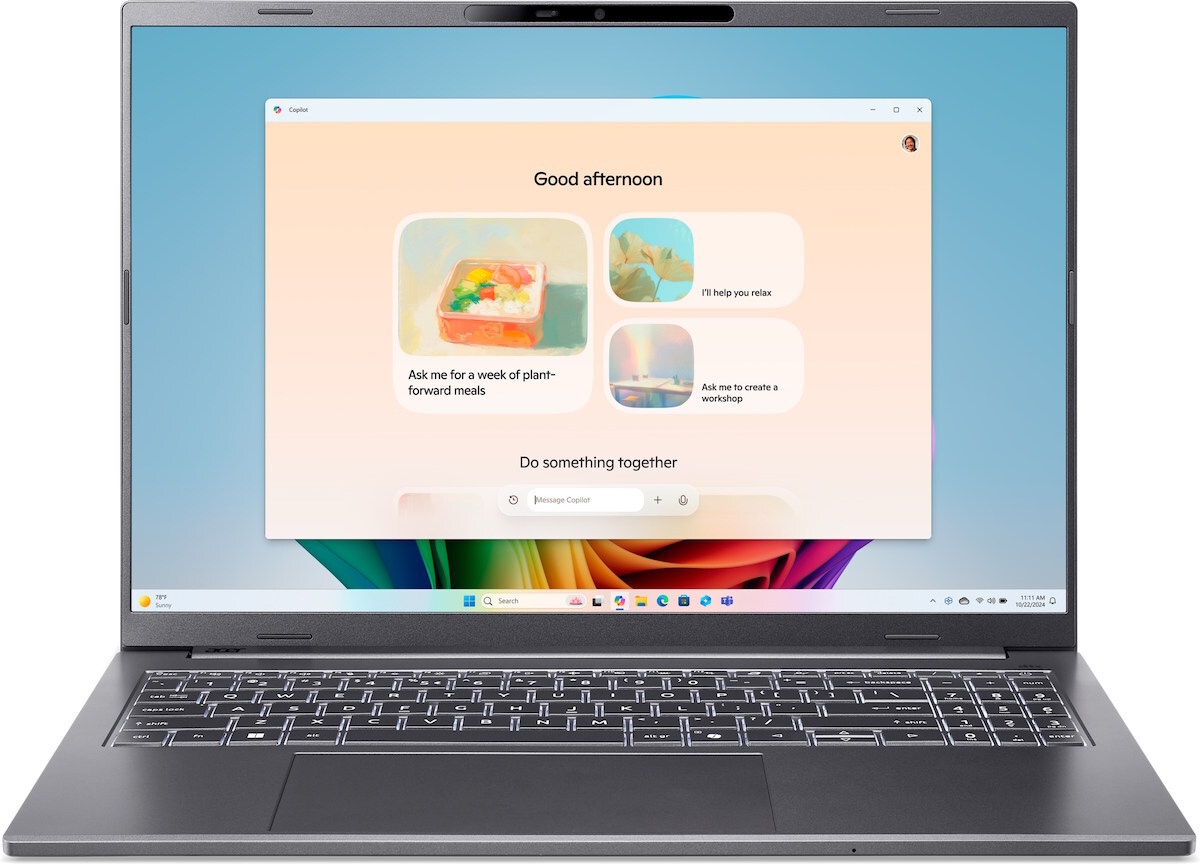 Acer Aspire 16 AI OLED A16-61M / 16 OLED WUXGA / Ryzen AI 5 330 / 16GB LPDDR5 / 1TB SSD