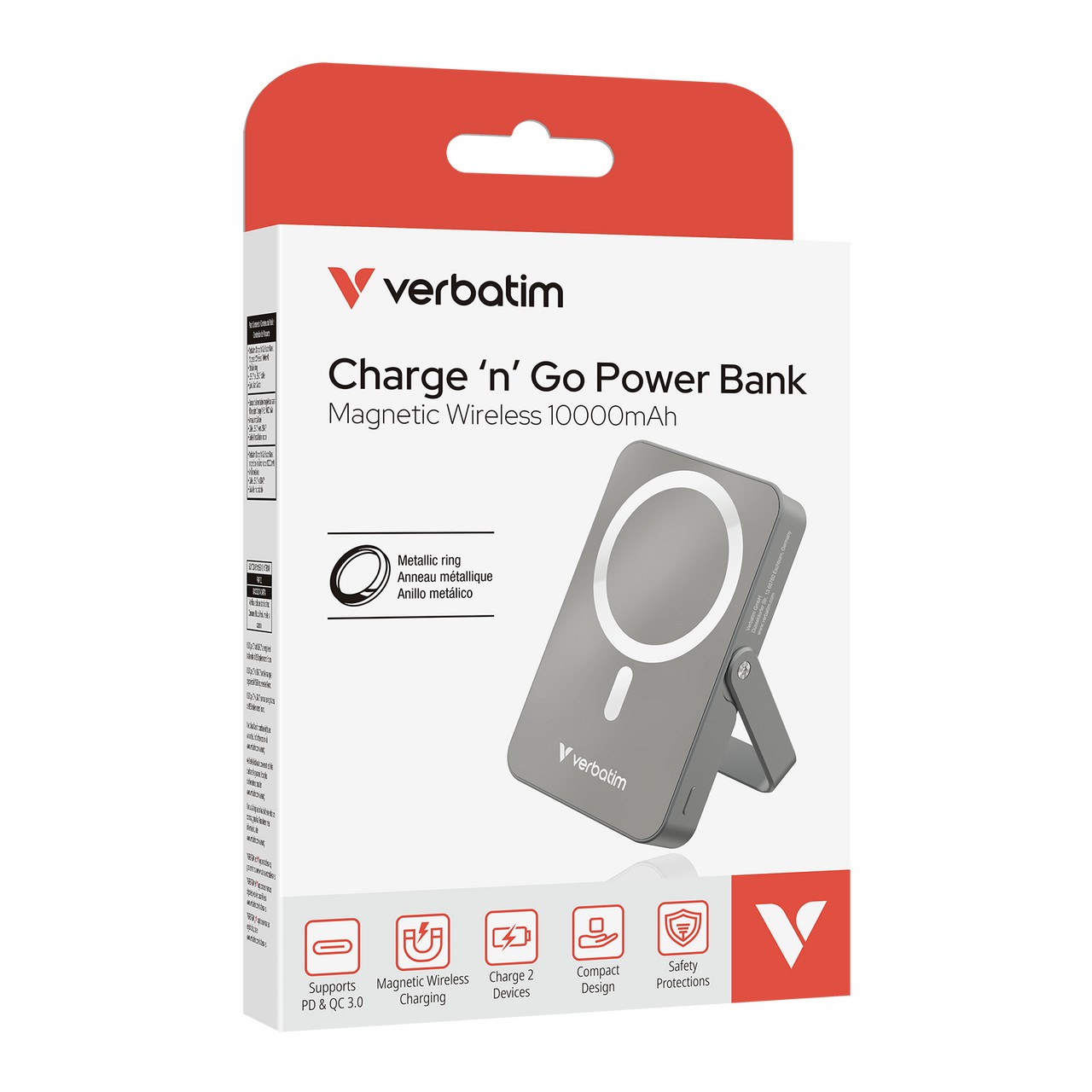Verbatim Charge'n'Go Magnetic Wireless / 10000mAh