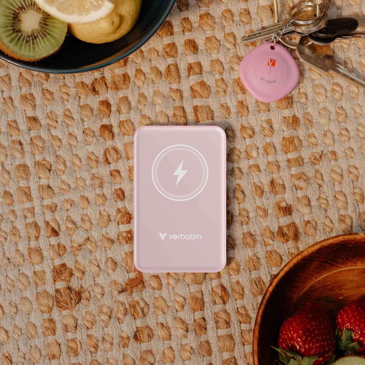 Verbatim Charge'n'Go Magnetic Wireless / 5000mAh Pink
