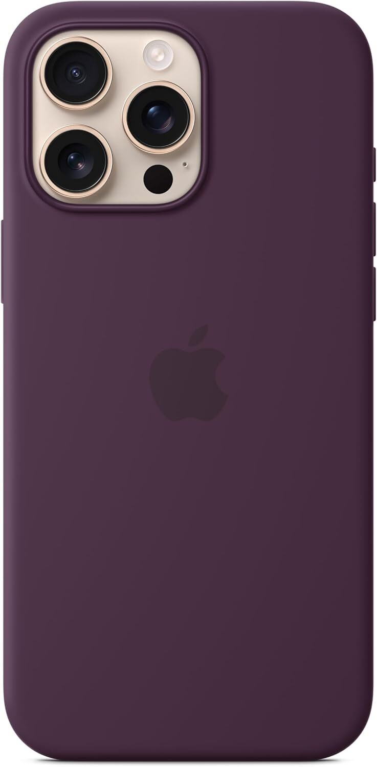 Apple Silicone Case with MagSafe Silicone for iPhone 16 Pro Max Purple