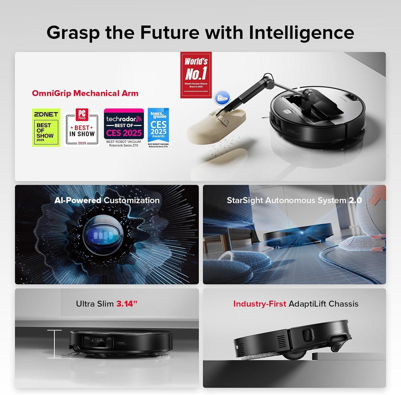 Roborock Saros Z70 Silver