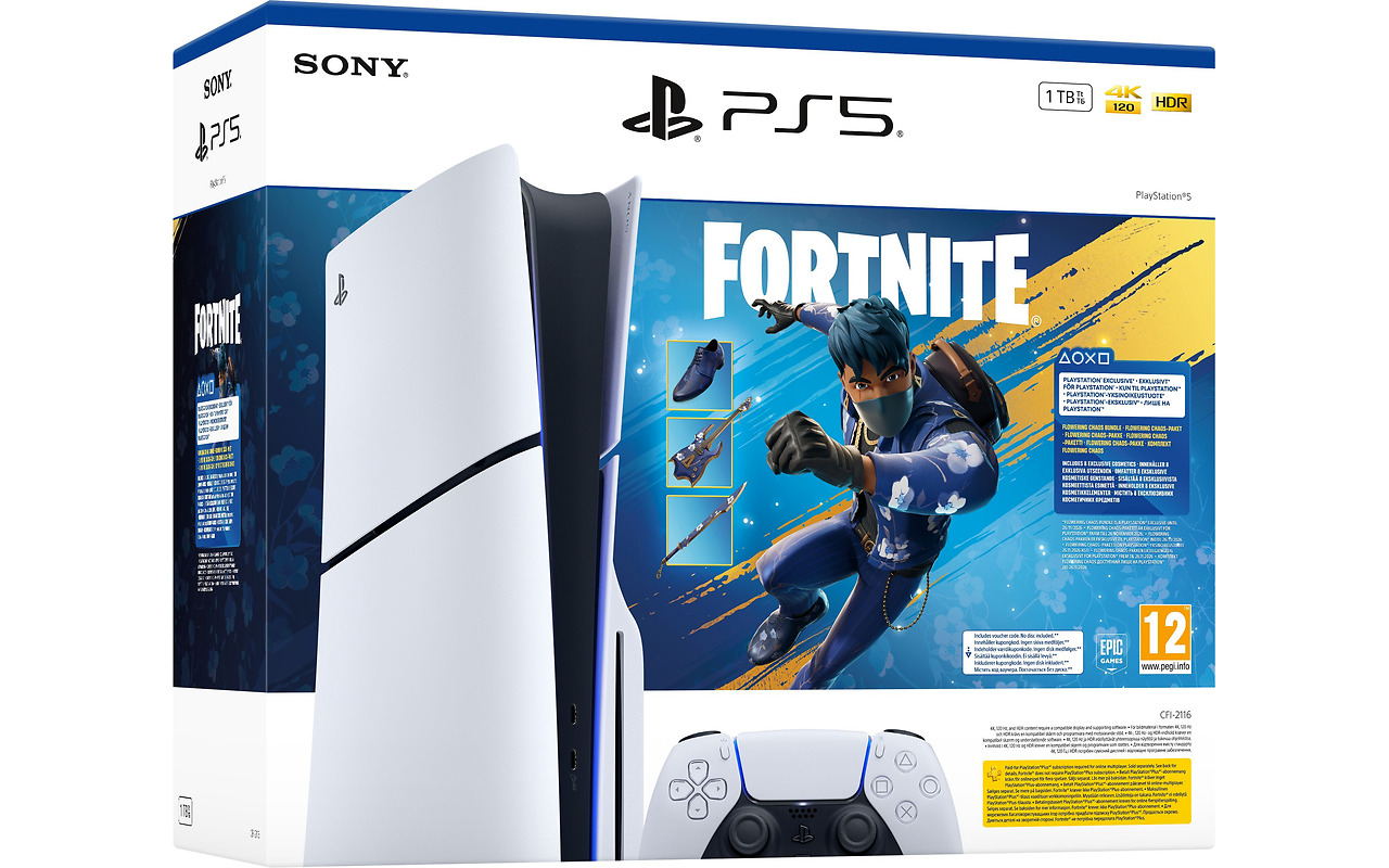 SONY Playstation 5 Slim Disc Edition / Flowering Fortnite