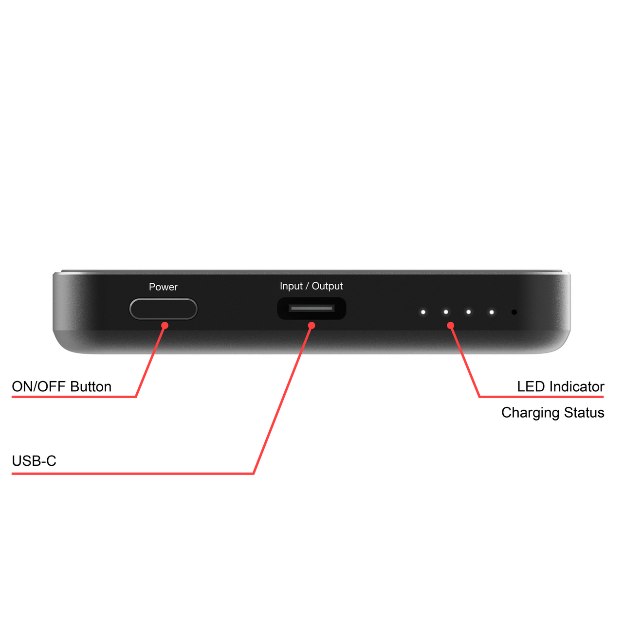Verbatim Charge'n'Go Essentials Magnetic Wireless / 5000mAh Black