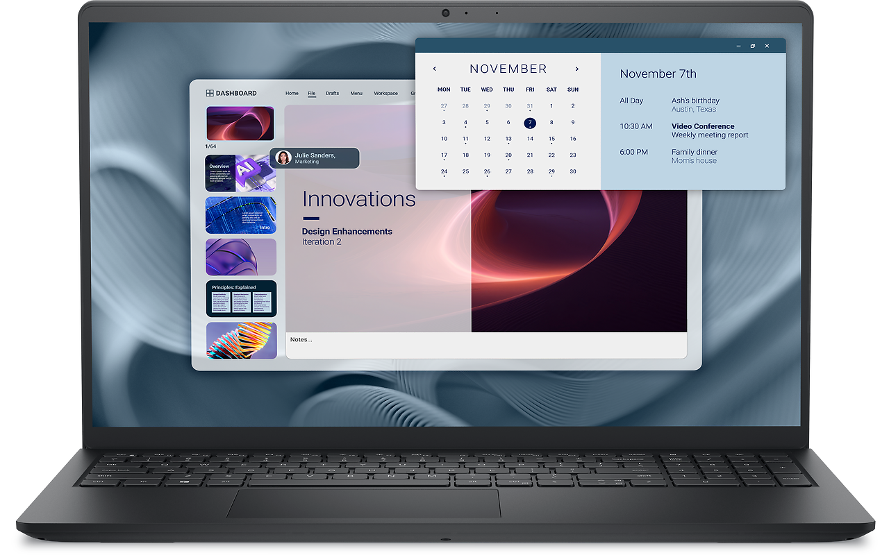 DELL Pro 15 Essential PV15250 / 15.6 FullHD IPS / Core i7-1355U / 16GB DDR5 / 512GB SSD