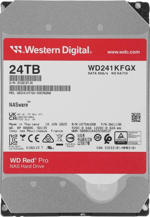 WesternDigital Red Pro WD241KFGX 24TB