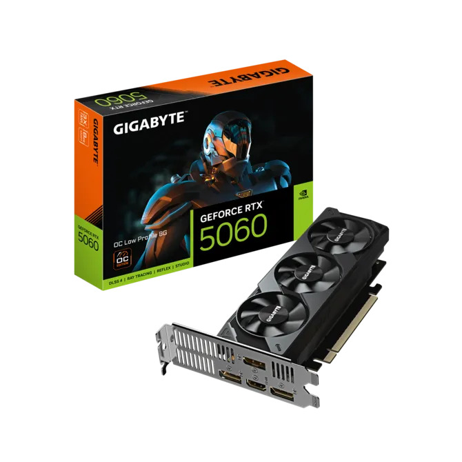 GIGABYTE GeForce RTX 5060 OC Low Profile 8G / 8GB GDDR7 128bit / GV-N5060OC-8GL