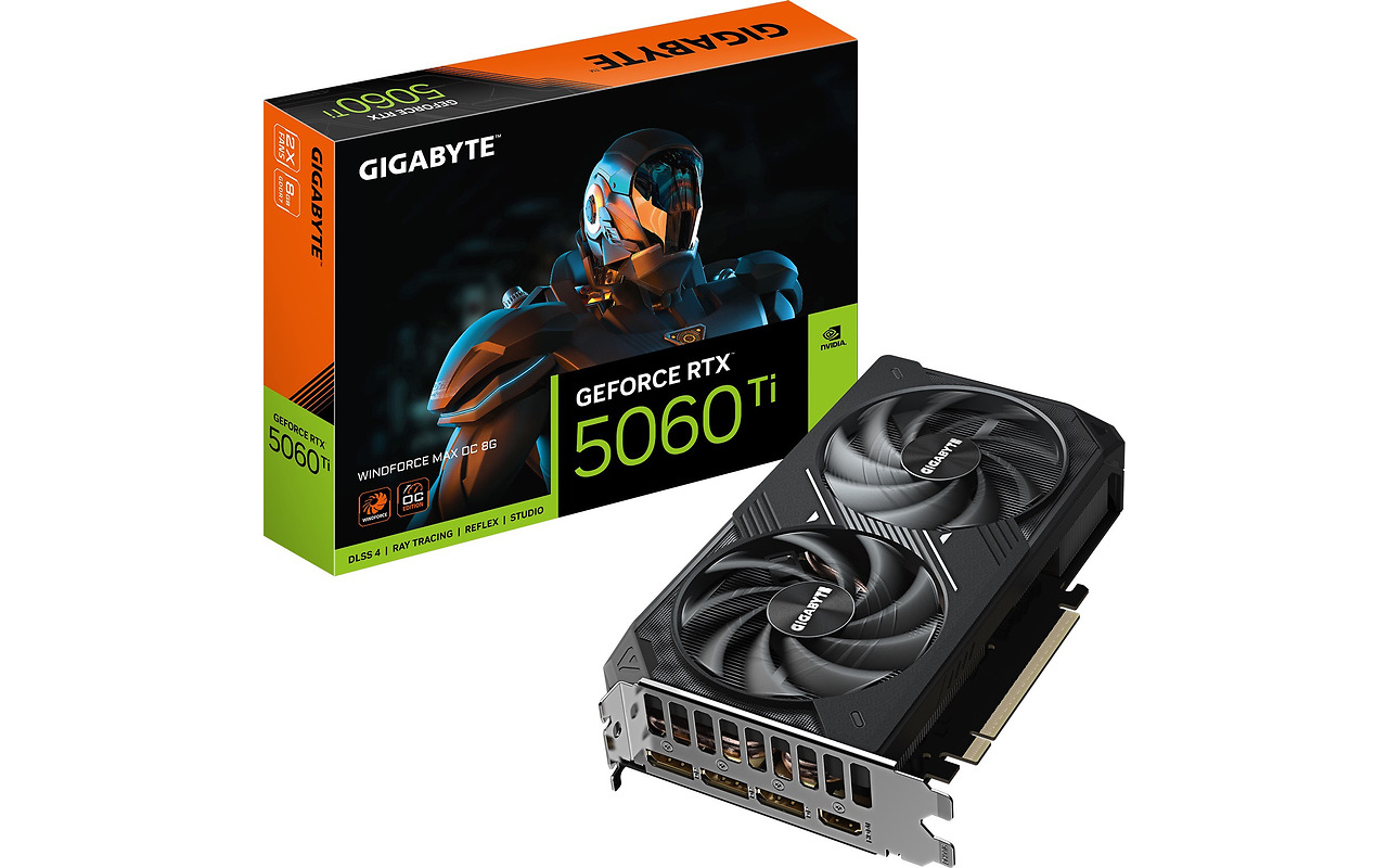 GIGABYTE GeForce RTX 5060 Ti WINDFORCE MAX OC 8G / 8GB GDDR7 128bit / GV-N506TWF2MAXOC-8GD
