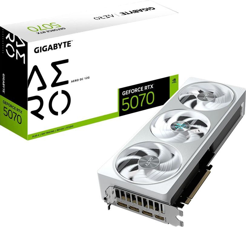 GIGABYTE GeForce RTX 5070 AERO OC 12G / 12GB GDDR7 192bit / GV-N5070AEROOC-12GD