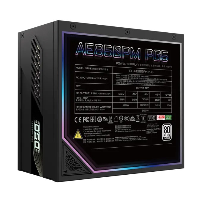 GIGABYTE AORUS ELITE GP-AE850PM PG5 850W
