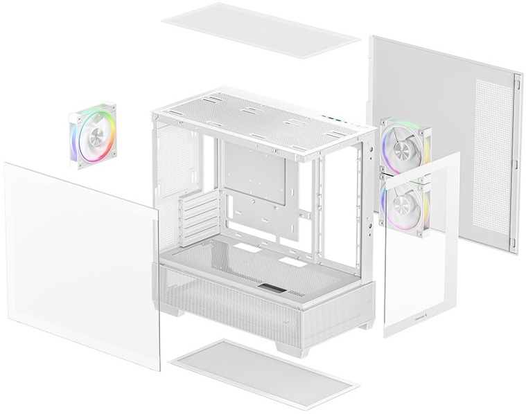 Deepcool CG380 3F mATX White