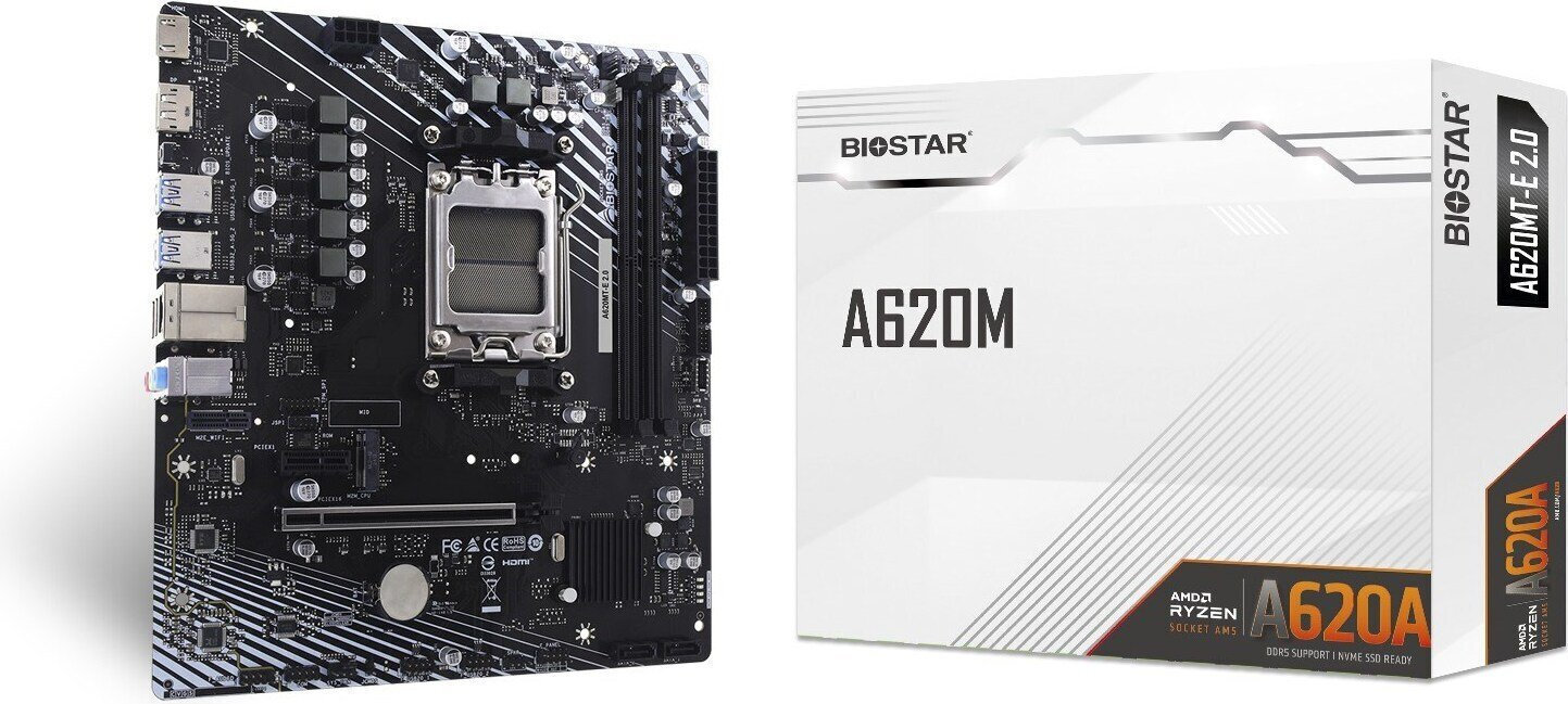 Biostar A620MT-E 2.0 DDR5 AM5 mATX