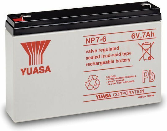 Yuasa NP7-6 6V/7AH