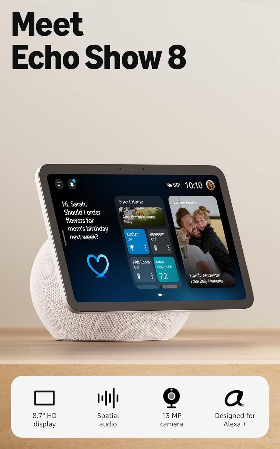 Amazon Echo Show 8 / 4th Gen White