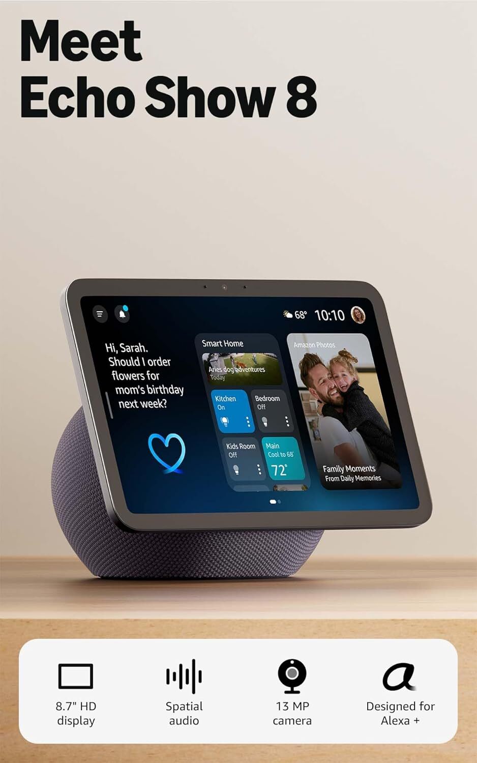 Amazon Echo Show 8 / 4th Gen Grey