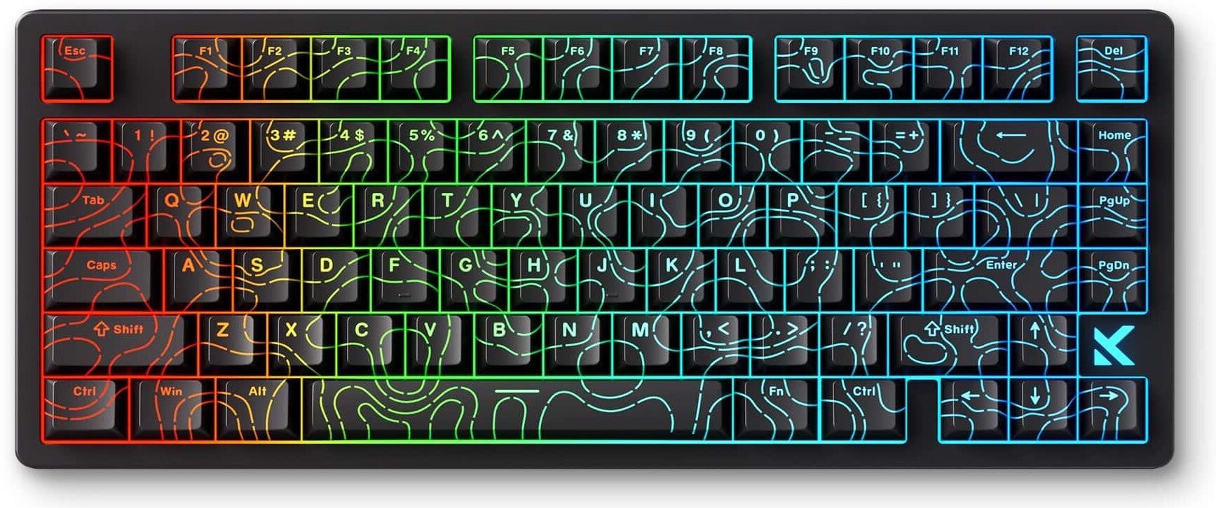 MCHOSE Jet 75 Mechanica Topographic Black